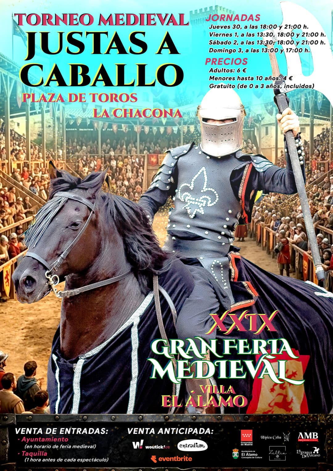 Cartel oficial del Torneo Medieval de Justas a Caballo 2026